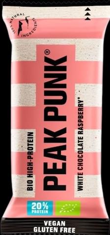 Immagine prodotto Peak Punk Biologico ad alto contenuto di proteine (Lampone al cioccolato bianco, 1 pz., 64 g)
