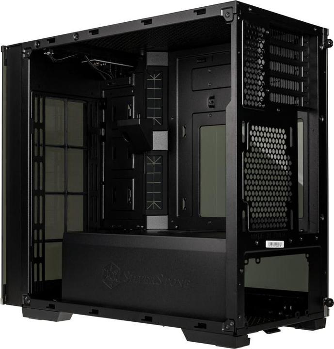 Productafbeelding Silverstone SST-LD01B Lucid Micro ATX Toren, TG (Mini-ITX, Mini-DTX)