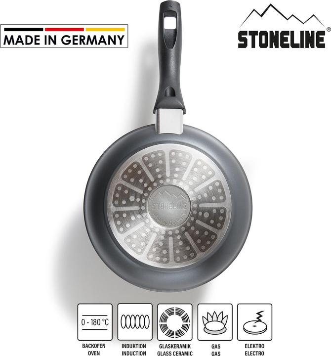 Produktbild Stoneline 19045 Frying pan Made in Germany, 20 cm, Height: 4,3 cm (20 cm, Bratpfanne, Aluminium)