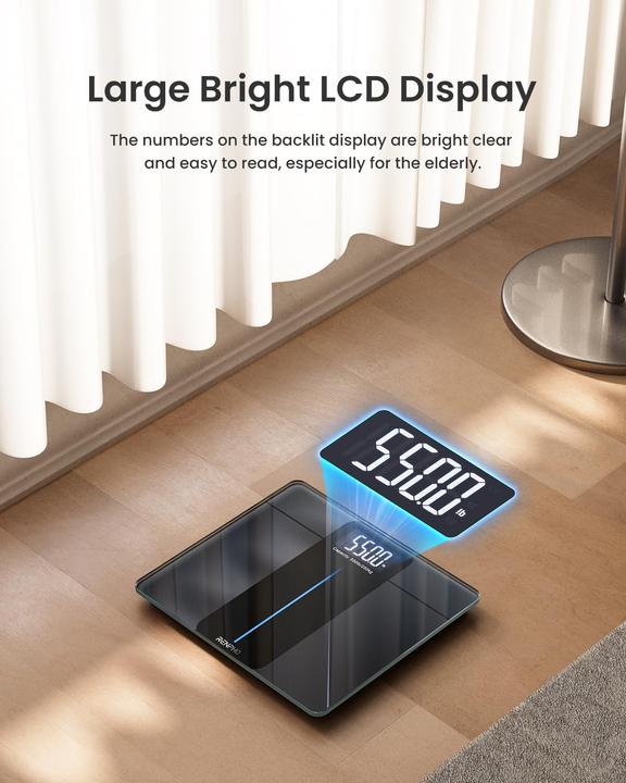 Produktbild Renpho Digitale Personenwaage mit 250 kg Kapazität (250 kg)
