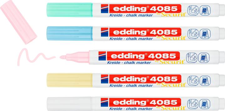 Produktbild Edding Kreidemarker (Pastell, 2 mm, 5 x)