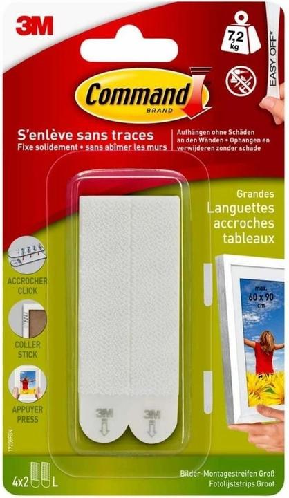 Command Languettes accroche-tableau L, Multi-Pack