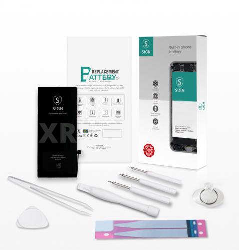 SIGN Kit completo per la sostituzione della batteria - iPhone XR (1 pz., Specifico del dispositivo)