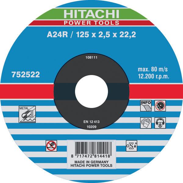 Actual product image Hikoki Cutting disc (metal) 125x25 (PU25 pieces)