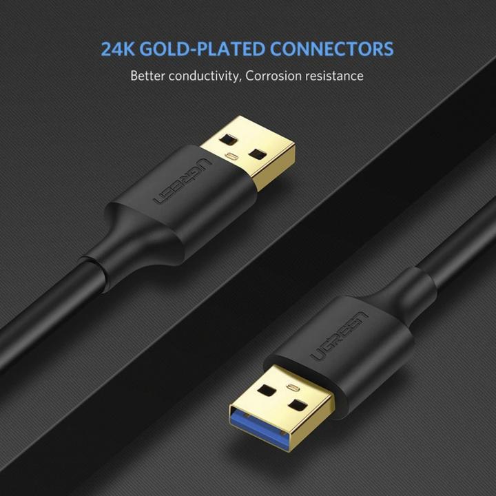 Productafbeelding Ugreen USB-A 3.0 naar USB-A 3.0 kabel (1 m, USB 3.0)