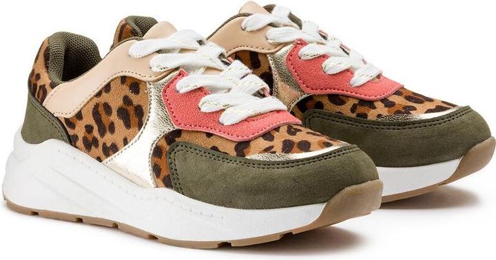 La Redoute Collections Sneakers mit Schnürung und Leo-Print