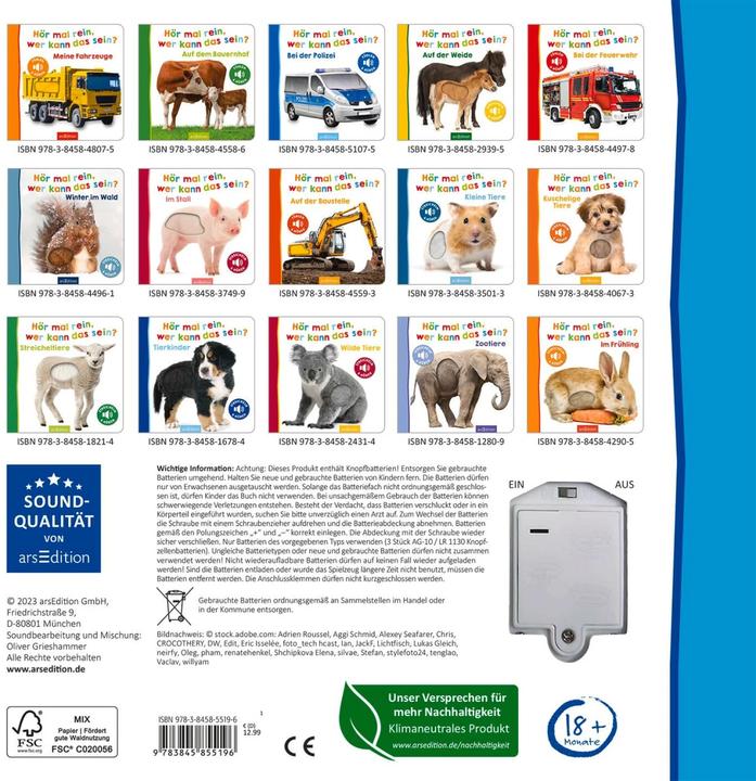 Actual product image Hör mal rein, wer kann das sein? – Im Ozean (German)