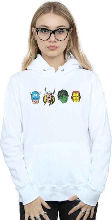 Image du produit - Sweat à capuche AVENGERS COMIC HEADS - Femme (M)