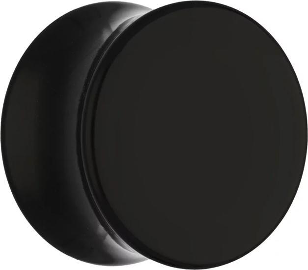 Star Piercing Flared Plug schwarz (ohne Messing, Acryl)