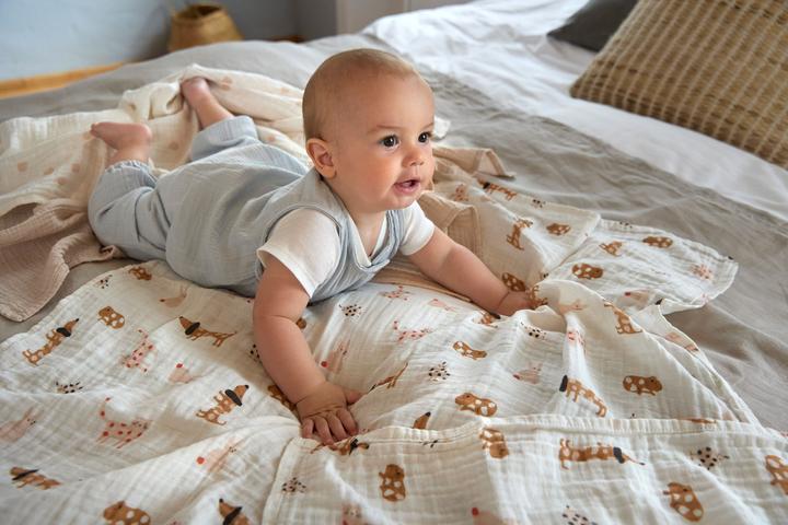 Image du produit Lässig Linge de couche 3 pièces L'Mateys bleu royal (85 cm, 85 cm)