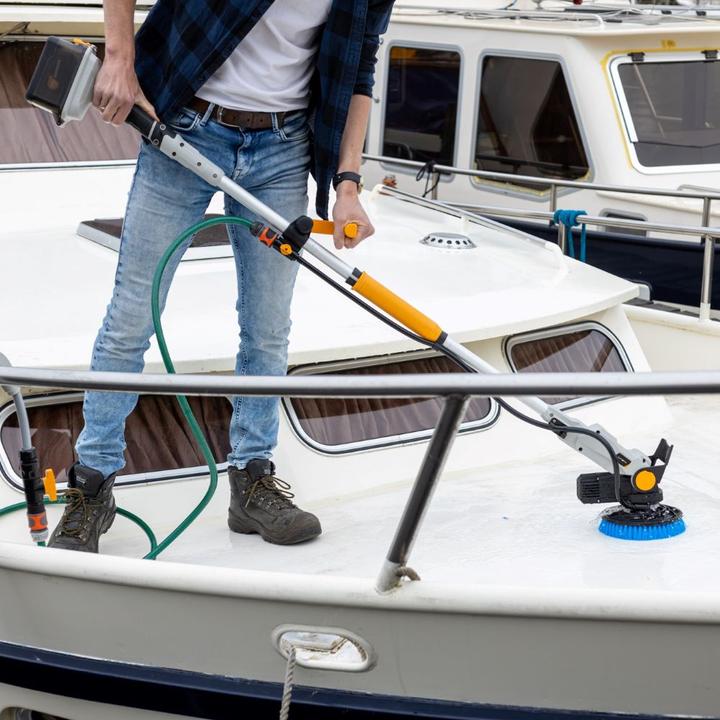 Productafbeelding Batavia 18V borstelloze Twin Brush Accu Reinigingsborstel met blauwe borstel (zonder accu en lader)