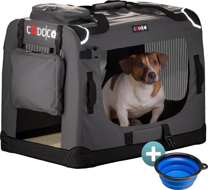 Cadoca Trasportino per Animali S/M/L/XL/XXL (Cane, Traspirante, Pieghevole)
