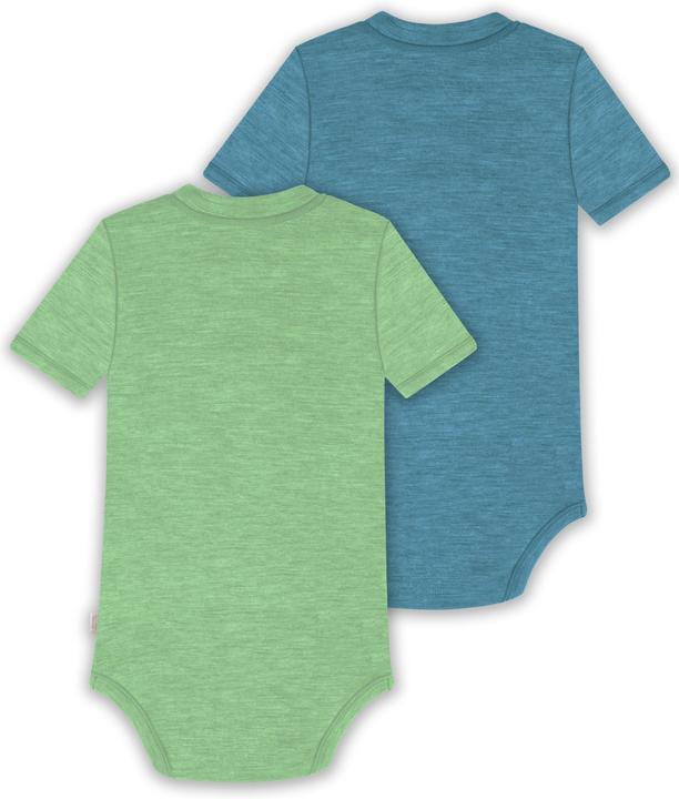 Produktbild Normani 2er Set Baby Merino Kurzarmbody „Tihoi" - 9321 (56)