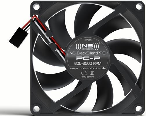 Actual product image Noiseblocker NB-BlacksilentPRO P-1 (80 mm, 1 x)