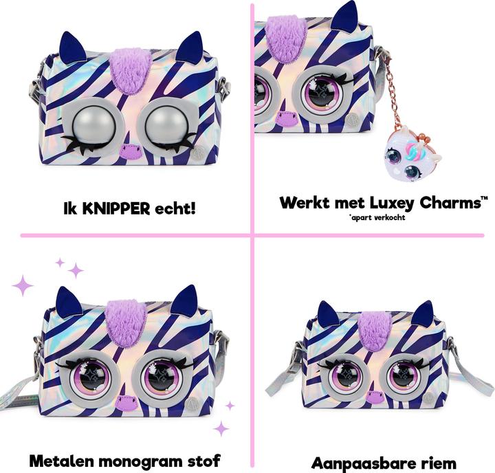 Actual product image Spin Master Purse Pets - Metallic Magic - Zebra (6066464)