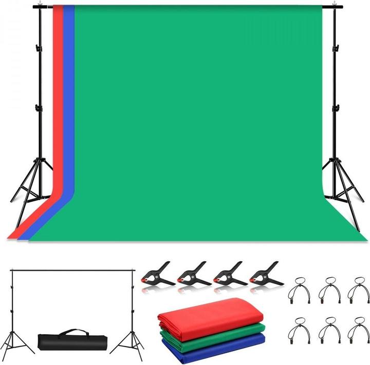 Produktbild Puluz Green Screen Studio Hintergrund Kit (300 cm, 200 cm)