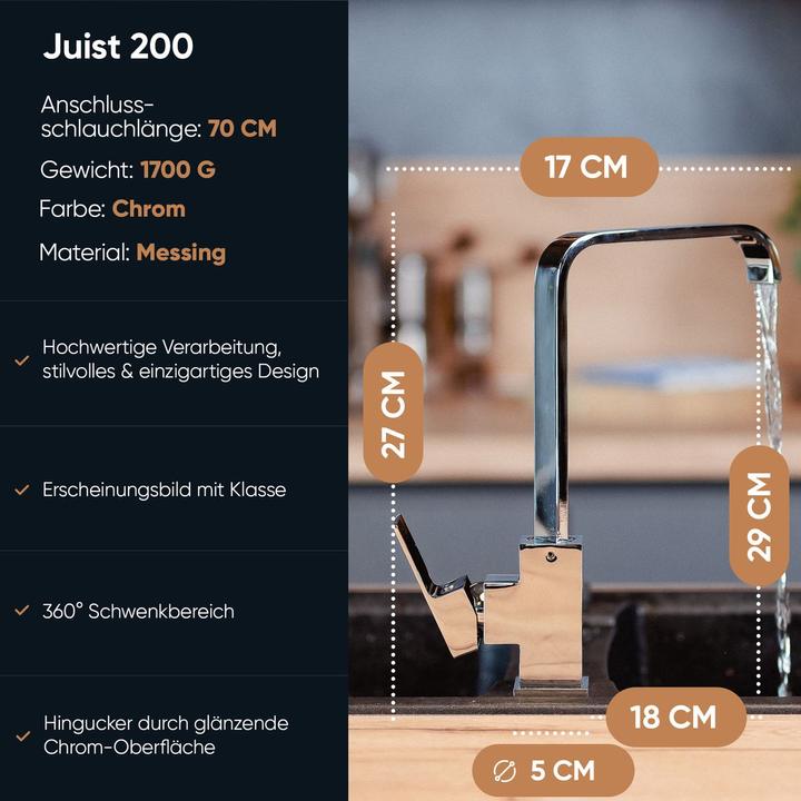 Produktbild Rosenhahn & Söhne Rosenhahn & SÃ¶hne KÃ¼chenarmatur in Chrom ( 62H08C ) Modell Juist 200