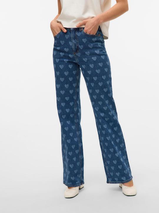 Immagine prodotto Vero Moda VMTESSA Hohe Taille Weiter Beinschnitt Jeans Weit geschnitten (W26/L32)