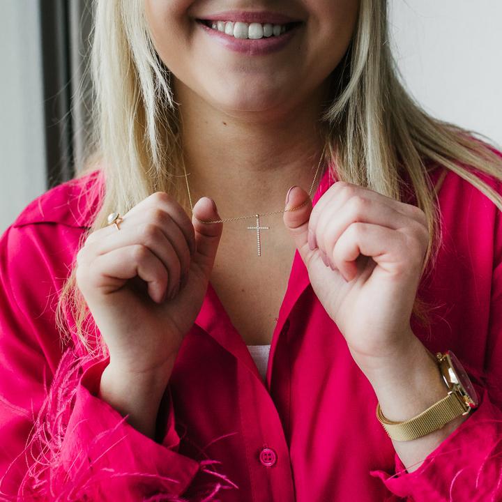 Produktbild Julie Julsen Halskette Kreuz (Silber 925, 40 - 45 cm)