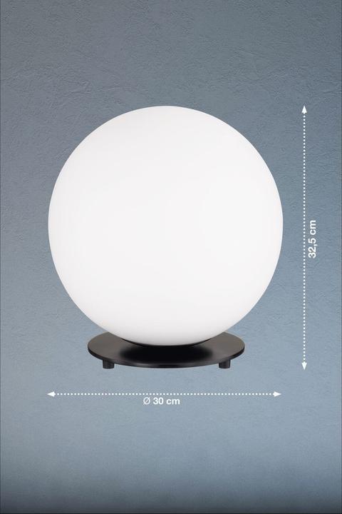 Immagine prodotto Schöner Wohnen Lampada da tavolo Palais E27 in vetro nero 30cm