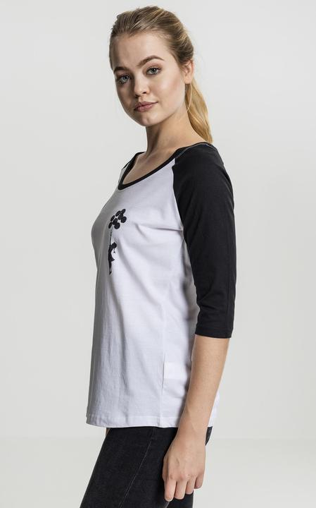 Actual product image Merchcode Ladies Brandalised - Banksy's Graffiti Balloons Raglan Tee (XS)
