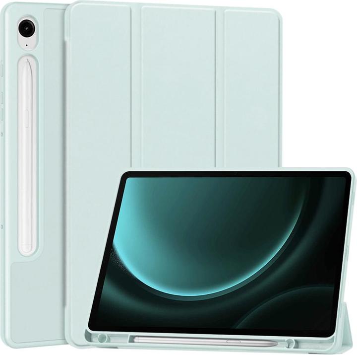 Techsuit - Flex Trifold (with Pencil Holder) - Samsung Galaxy Tab S9 / S9 FE / S10 FE - Sky Blue (Samsung Galaxy Tab S10 FE)