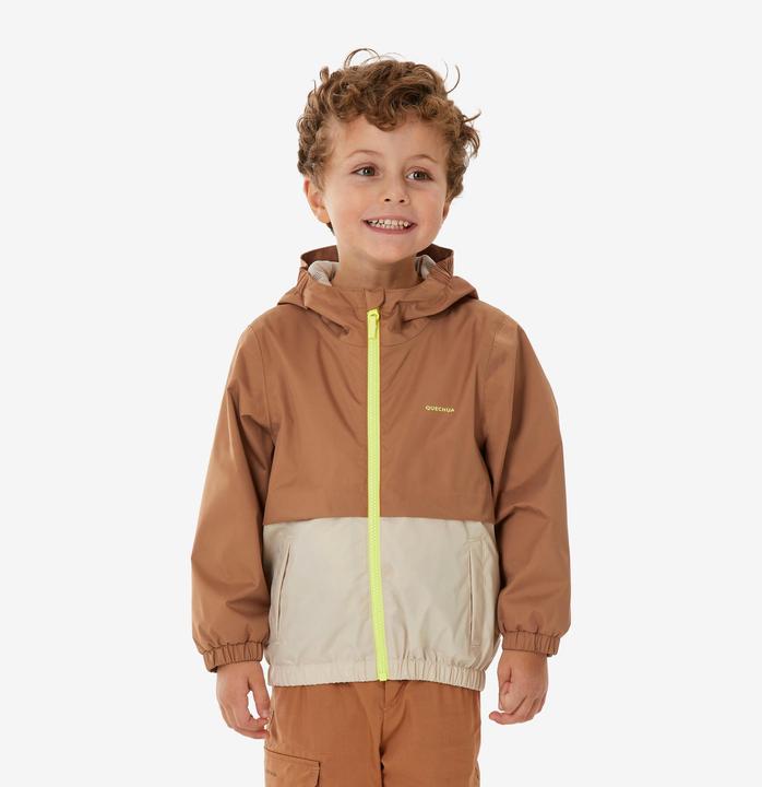 Image du produit Quechua Veste de randonnée imperméable enfant 2-6 ans, MH500 marron (102)