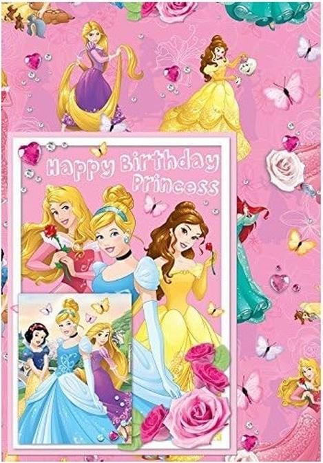 Immagine prodotto Disney Princess Set di confezioni regalo di buon compleanno (Carta da regalo, 1 x)