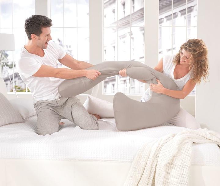 Immagine prodotto Theraline Cuscino per il sonno laterale e l'allattamento my7 Bamboo Clay Grey (150 cm)