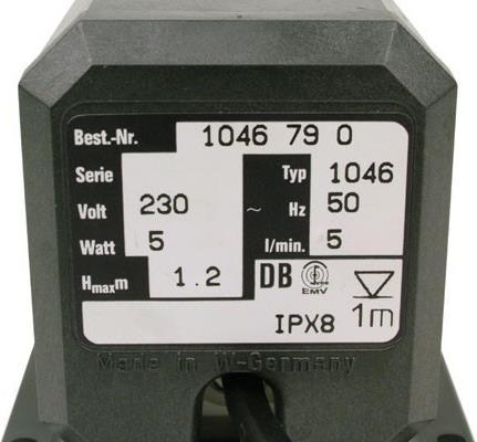 Actual product image Eheim 1046-790 230Volt full ceramic bearing