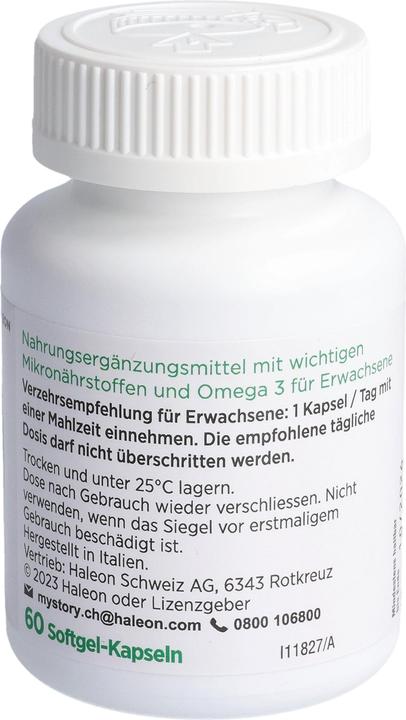 Valeurs nutritives et ingrédients Centrum Multi plus Omega 3 (60 pièce(s), Capsules, 120 g)