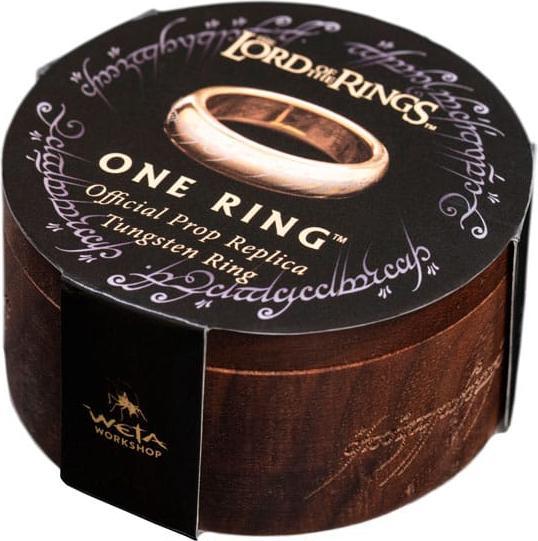 Actual product image Weta Workshop Le Seigneur des Anneaux bague tungstène Anneau Unique (plaqué or) Taille 13 (13, 750/18 K Gold)