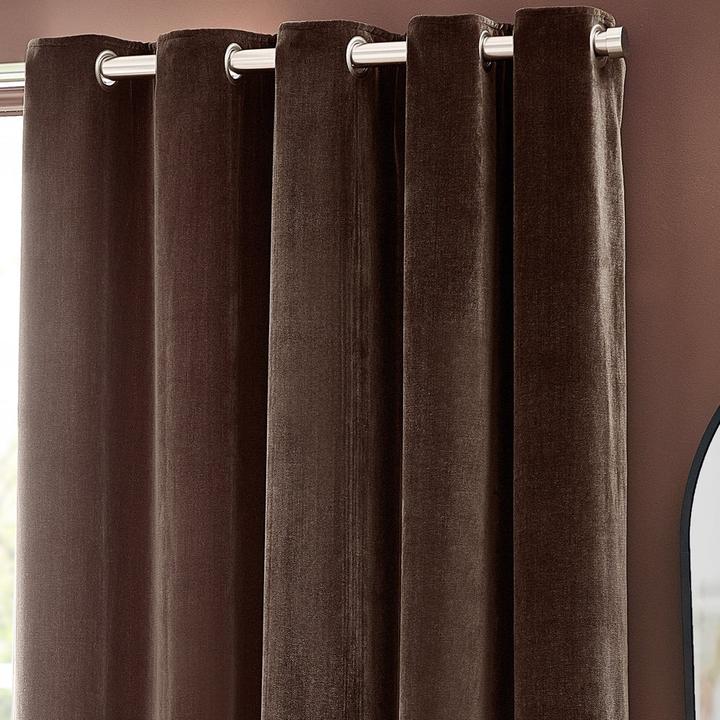 Immagine prodotto Yard Tende in ciniglia con occhielli in velluto (168 x 183 cm)