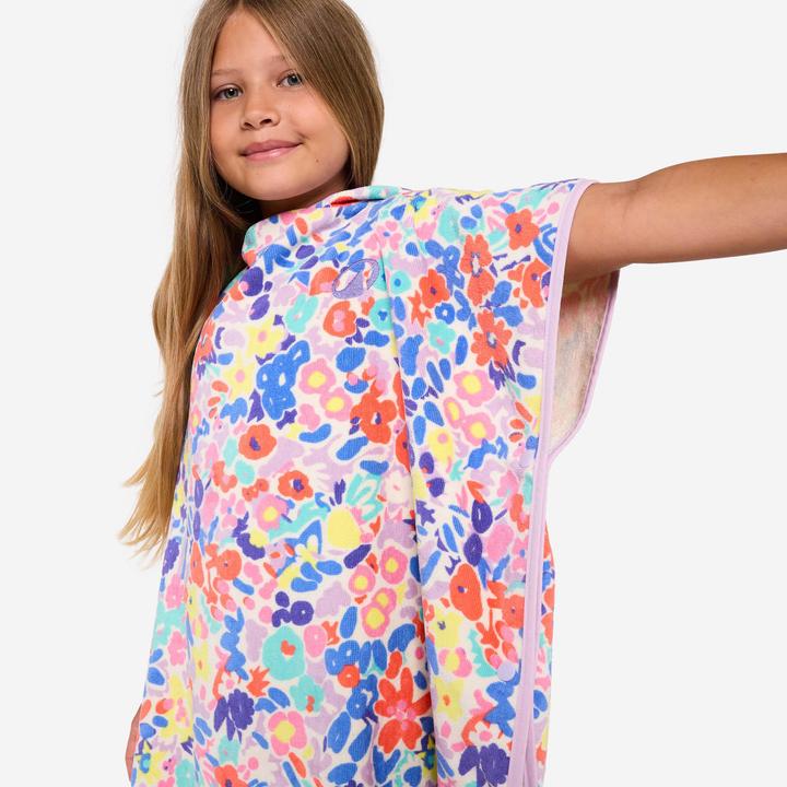 Produktbild Olaian Surf-Poncho Kinder 110 bis 135 cm 500 Daisy (75 x 60 cm)