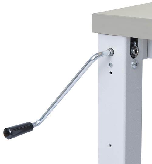 Actual product image Bedrunka & hirth Table workergo C-foot with crank adjustment conductive powdered with multi-wall structure (Metal)