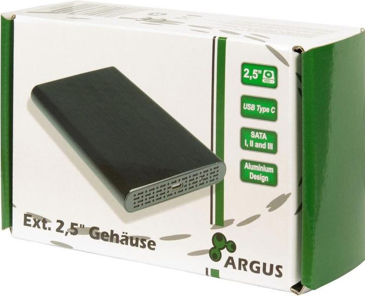 Produktbild Intertech Inter-Tech HDD Gehäuse 2,5" Argus GD-25010 mit USB 3.1 Gen2 retail (2.5")