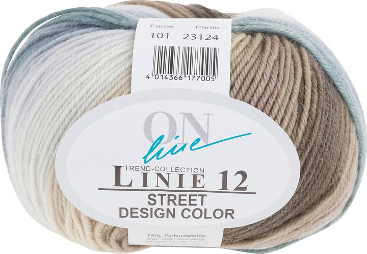 Image du produit Online Street Design Color, ligne 12, 50 g, environ 210 m (210 m)