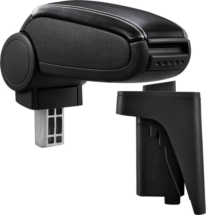 Image du produit Pro-Tec Accoudoir central Audi A3 8P avec compartiment de rangement Similicuir noir avec coutures blanches