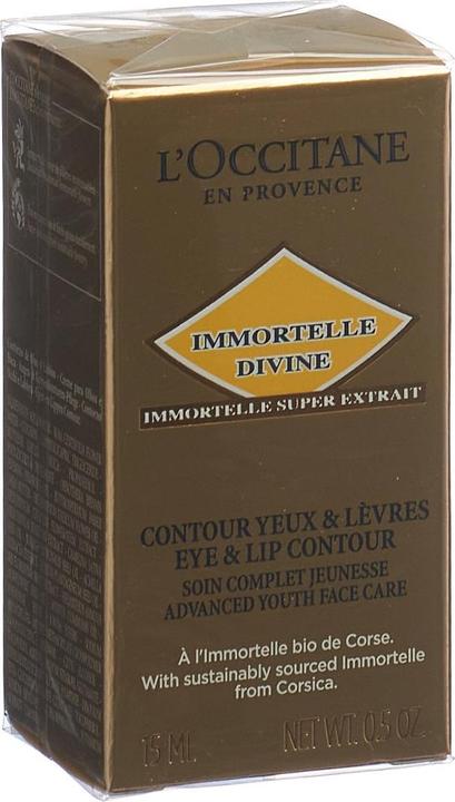 Actual product image L'Occitane Immortelle Divine Eye and Lip Contour Care (Fluid, 15 ml, Day)