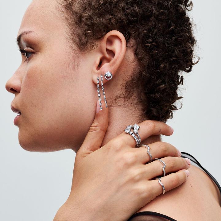 Produktbild Pandora Glitzernder Überlappender Band (60, 925 Silber)
