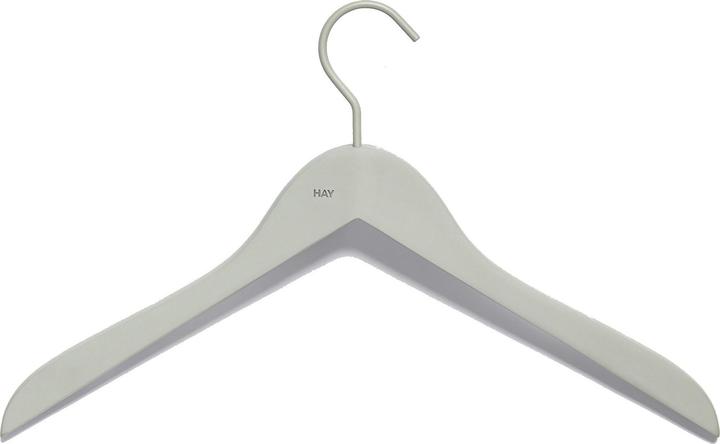 Actual product image HAY - Soft Coat Hanger Slim Set of 4 - Grey (500079) (4 x)