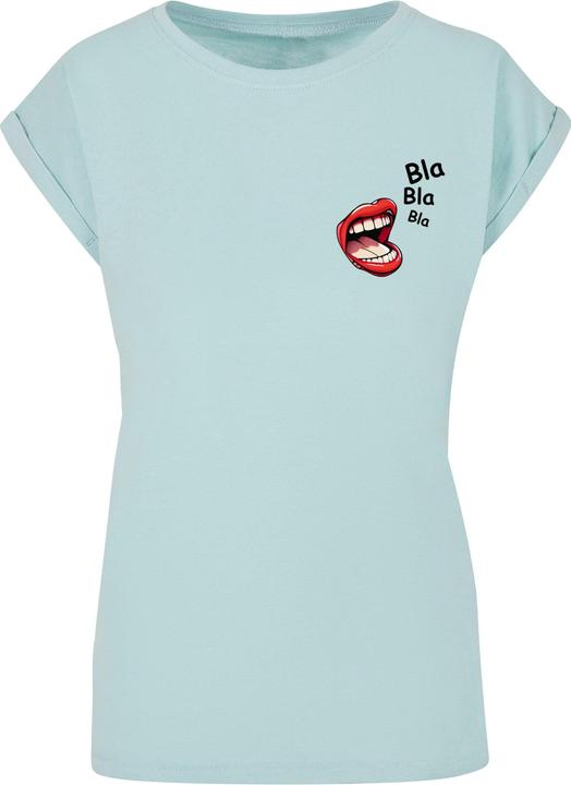 Produktbild Merchcode Ladies Bla Bla Bla Comic Extended Shoulder Tee - 112883 (5XL)