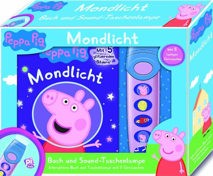 Peppa Pig - Pop-Up-Buch mit Taschenlampe - Bilderbuch mit 5 lustigen Geräuschen (German, Phoenix International Publications Germany GmbH, 2020)