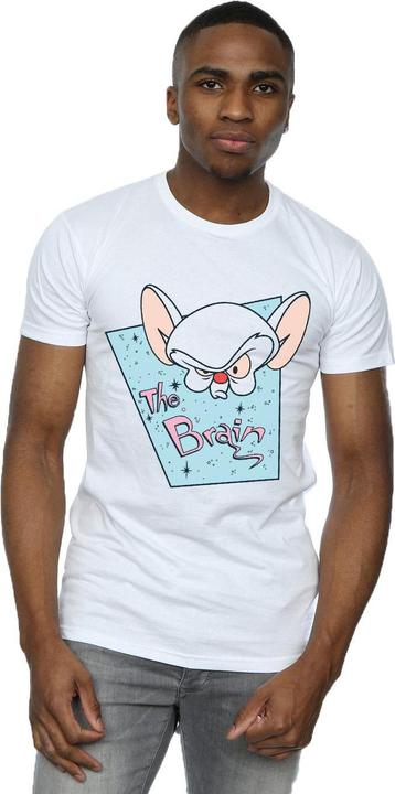 Actual product image Universal Textiles Mens The Brain Mugshot T-Shirt (XXL)