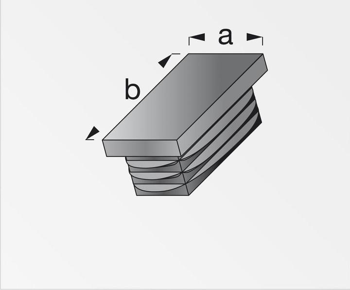 Actual product image Alfer Lamella plug rectangular PE
