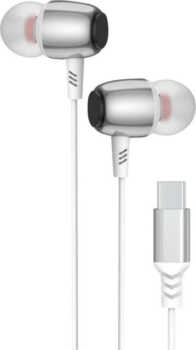 BlueStar Wired headphones Blue Star BLUE STAR wire earphones Type C (DAC) with microphone M09C 1,2 m white (Kabelgebunden)