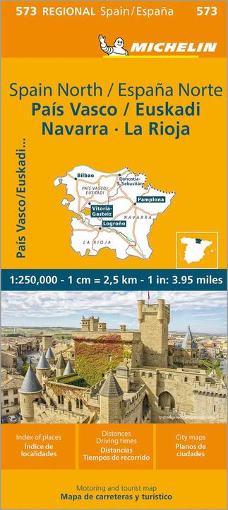 Produktbild Michelin Pais Vasco Navarra La Rioja - Regional Map 573