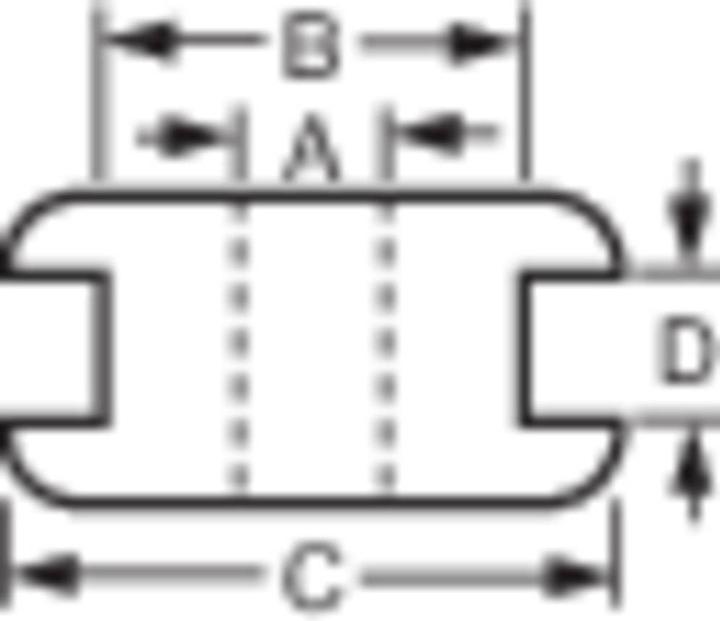 Produktbild Tru Components TC-10820696 Kabeldurchführung Klemm-Ø (max.) 12mm Plattenstärke (max.) 1mm PVC Sch