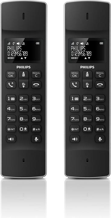 Philips WIRELESS LANDLINE TELEPHONE M4502B/34 BLACK 1.6" DESIGN