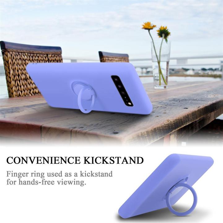 Productafbeelding Cadorabo TPU Vloeibare Ring Silicone Hoesje (Samsung Galaxy S10 5G)